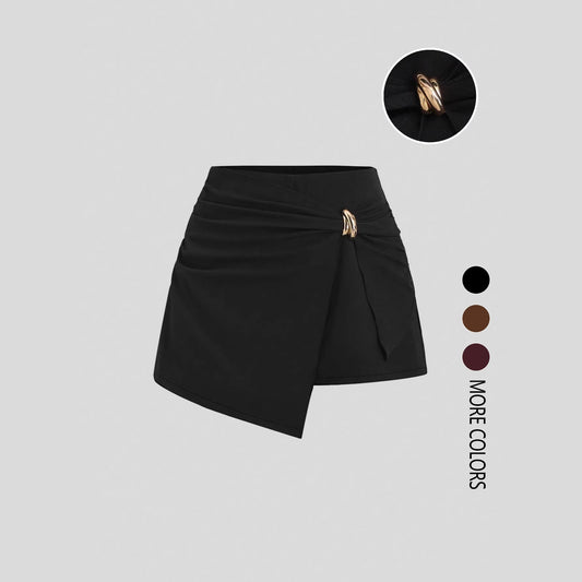 Pantaloni "Safety-Cut" Basic in Tessuto Woven con Vita Naturale e Taglio Comfort
