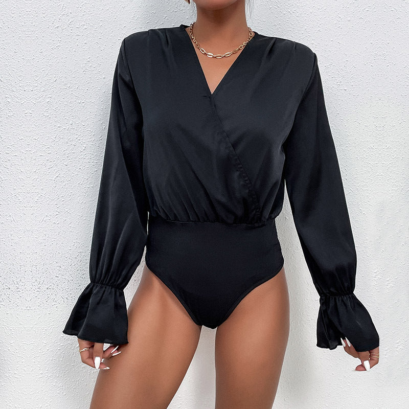 Jumpsuit "Sexy Spice" con Maniche a Volant e Silhouette Three-Point