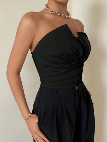 Jumpsuit "Street Fashionista" Sleeveless con Taglio Three-Quarter e Tessuto Woven