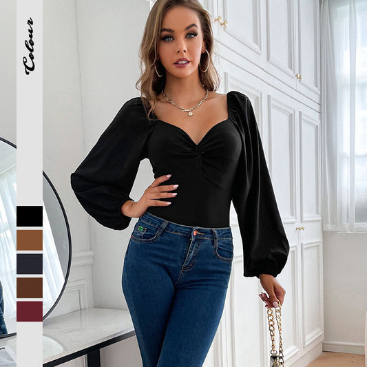 Jumpsuit "Elegant Wind" Knitted con Maniche Lunghe e Silhouette Three-Point