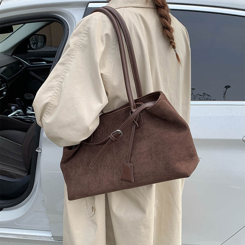 Tote Bag "Business Commuting" Large Square con Doppia Tracolla e Contrast Color