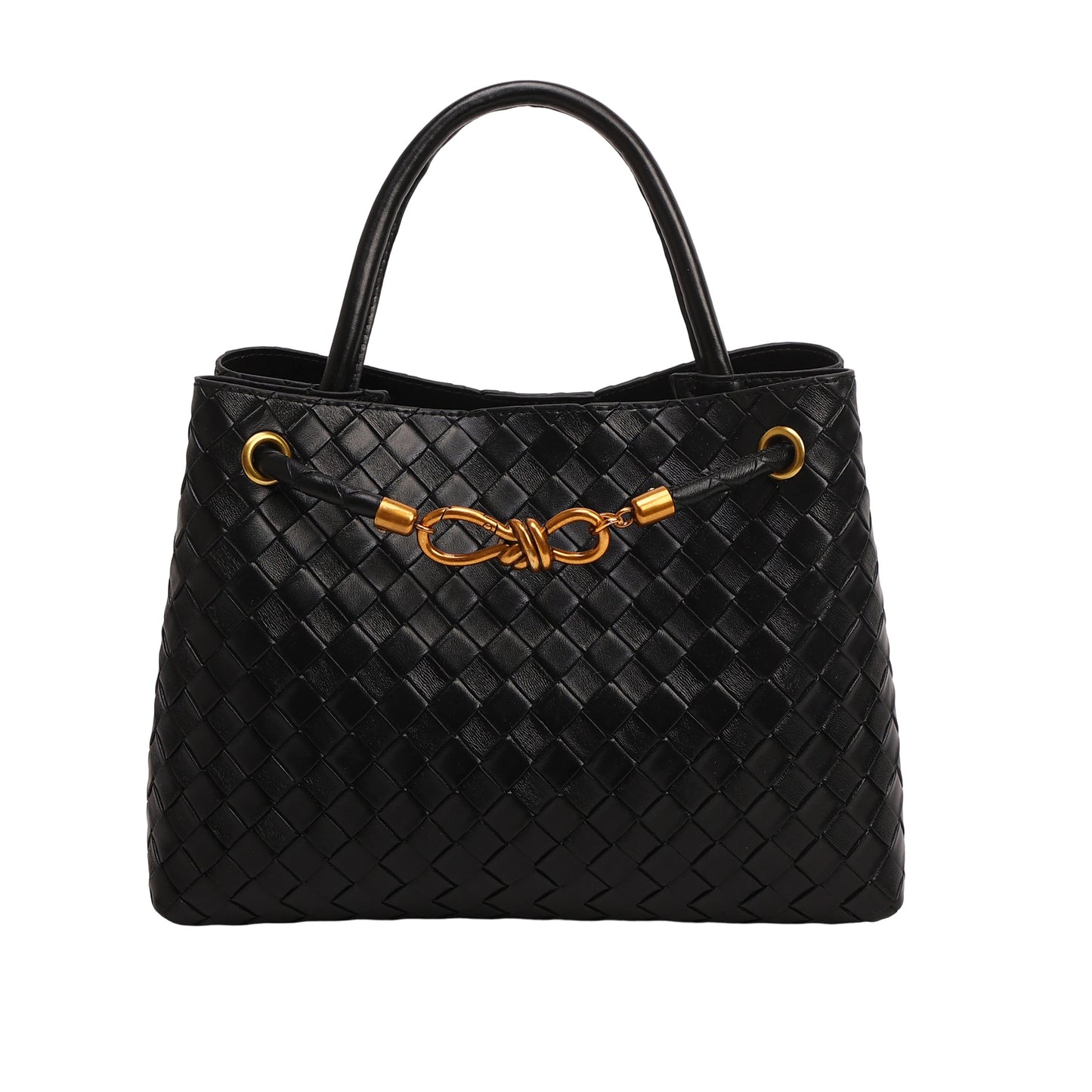 Shoulder Bag "Urban Minimalism" con Trama Weaving e Chiusura Magnetica