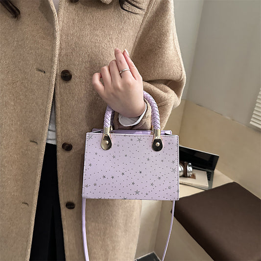 Borsa "Urban Simplicity" Horizontal Square con Chiusura Safe-Zip e Finiture Stitching