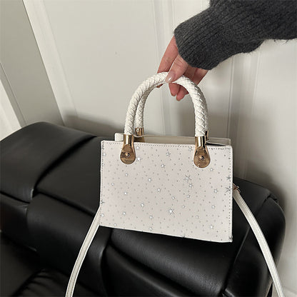 Borsa "Urban Simplicity" Horizontal Square con Chiusura Safe-Zip e Finiture Stitching