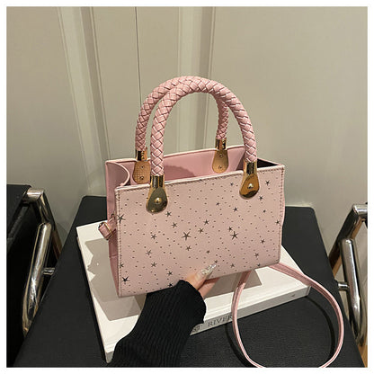 Borsa "Urban Simplicity" Horizontal Square con Chiusura Safe-Zip e Finiture Stitching