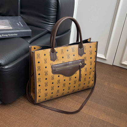 Borsa a Tracolla "Street Fashion" Color Block con Doppia Tracolla e Chiusura Safe-Zip