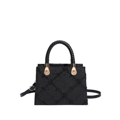 Borsa "Fresh & Sweet" Horizontal Square con Tasca 3D e Finiture Stitching