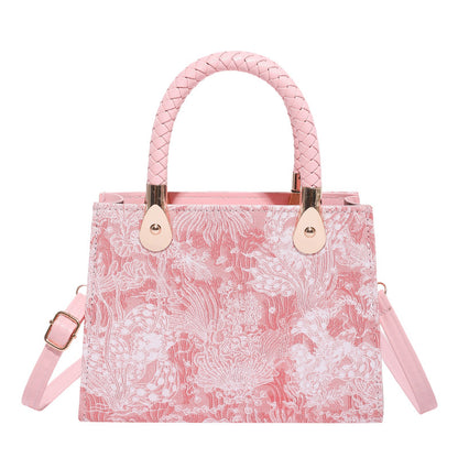 Borsa "Street Trend" Horizontal Square con Dettagli Splicing e Chiusura Safe-Zip