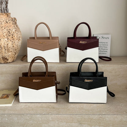 Borsa "Cross-Border Trend" Horizontal Square con Dettagli Metal e Chiusura Safe-Zip