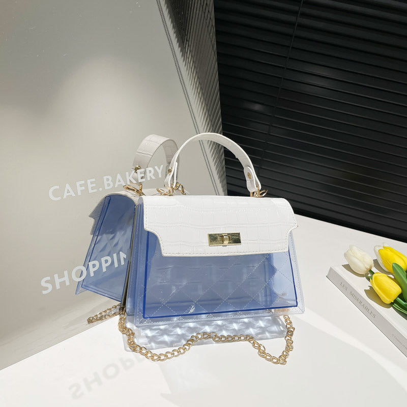 Borsa a Tracolla "Street Fashion" Horizontal Square con Dettagli Leopard e Ricamo Artigianale