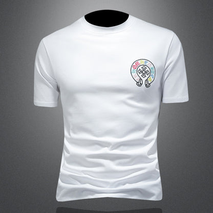 T-Shirt "Urban Vitality" Slim Fit in Cotone Premium con Grafica Lettering