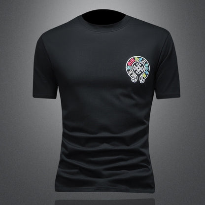 T-Shirt "Urban Vitality" Slim Fit in Cotone Premium con Grafica Lettering