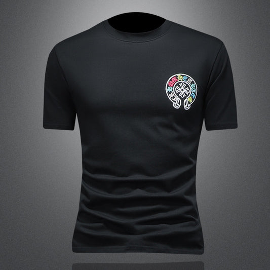 T-Shirt "Urban Vitality" Slim Fit in Cotone Premium con Grafica Lettering