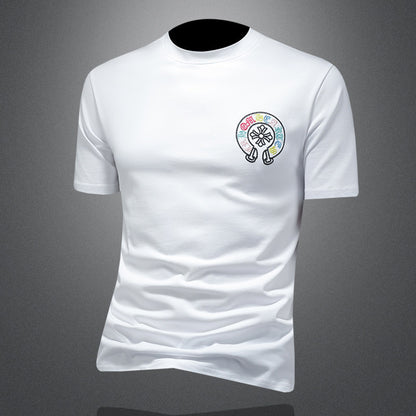 T-Shirt "Urban Vitality" Slim Fit in Cotone Premium con Grafica Lettering