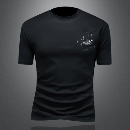 T-Shirt "Graphic Energy" Slim Fit con Design Cartoon e Tessuto Tecnico Traspirante