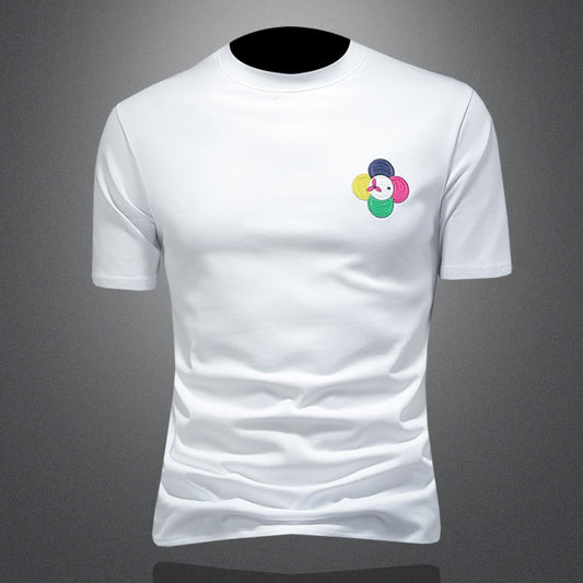 T-Shirt "Metropolitan Letter" Slim Fit in Cotone Premium e Stampa Ad Alta Definizione