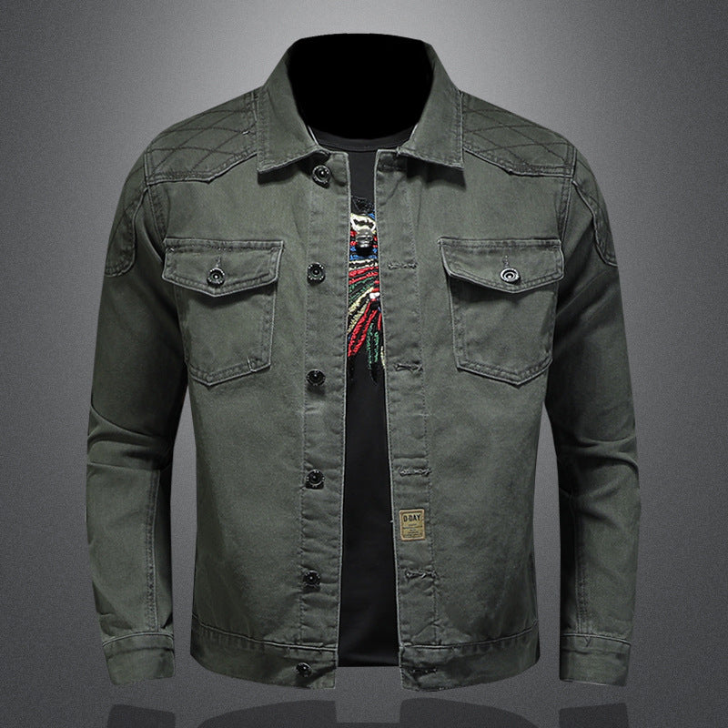 Jacket "Urban Shield" Slim Fit con Design Multi-Pocket e Finitura Antivento
