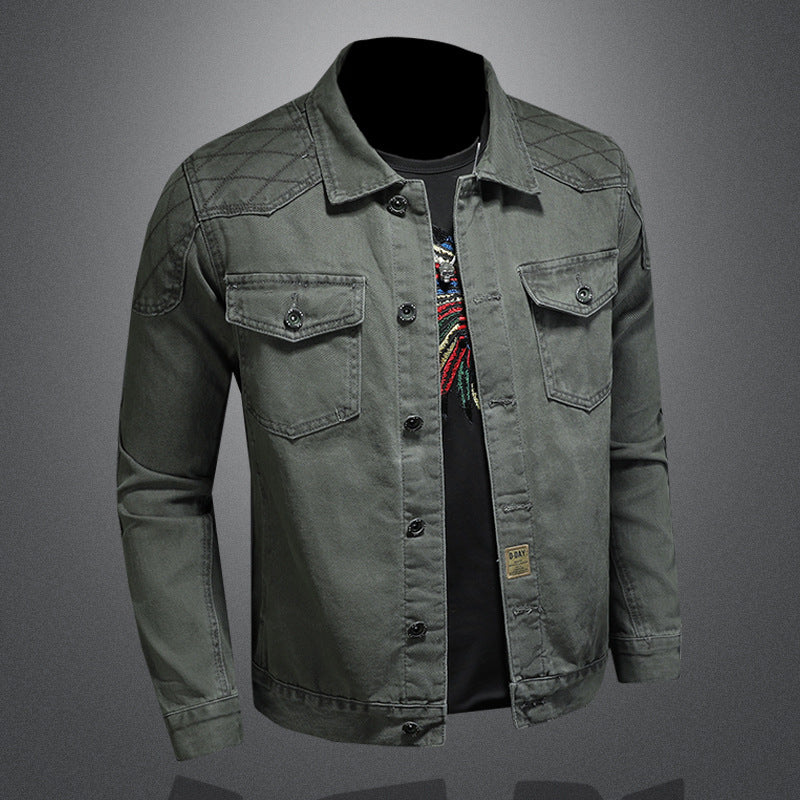 Jacket "Urban Shield" Slim Fit con Design Multi-Pocket e Finitura Antivento