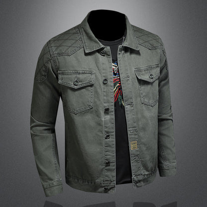 Jacket "Urban Shield" Slim Fit con Design Multi-Pocket e Finitura Antivento