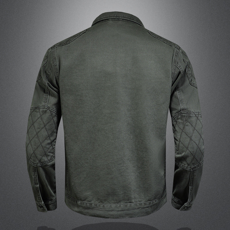 Jacket "Urban Shield" Slim Fit con Design Multi-Pocket e Finitura Antivento