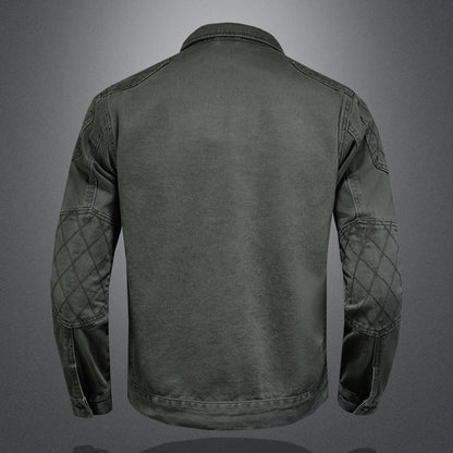 Jacket "Urban Shield" Slim Fit con Design Multi-Pocket e Finitura Antivento