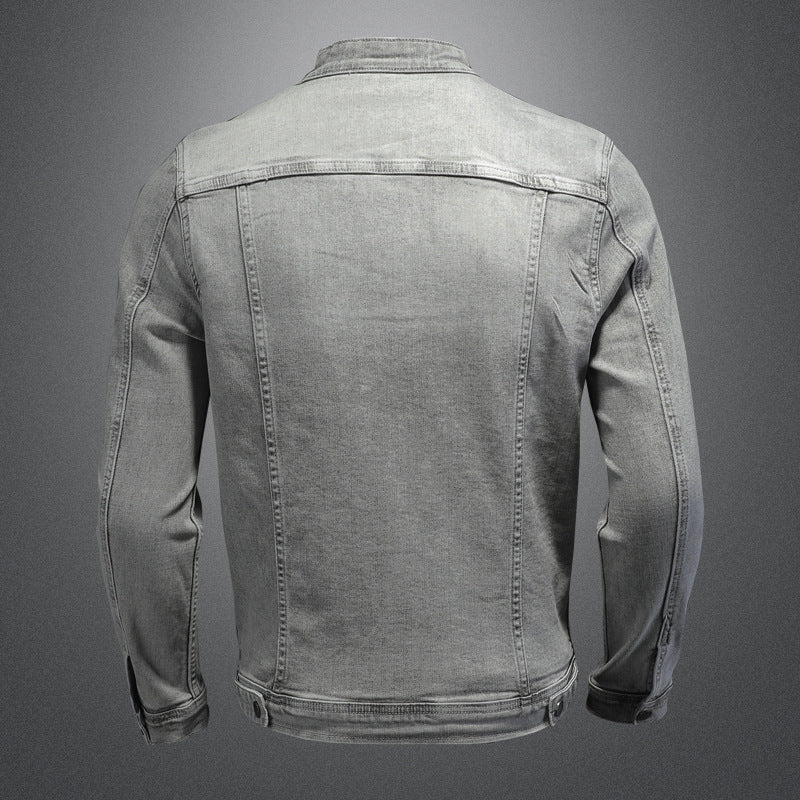 Jacket "Urban Pulse" Slim Fit con Stand Collar e Dettagli Zipper Tech
