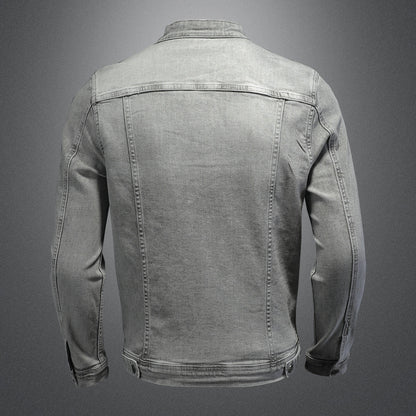 Jacket "Urban Pulse" Slim Fit con Stand Collar e Dettagli Zipper Tech
