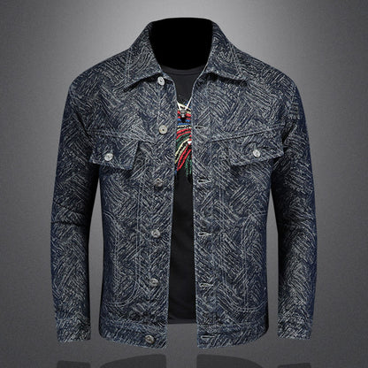 Jacket "Urban Scholar" Slim Fit con Colletto a Rever e Finitura Antivento