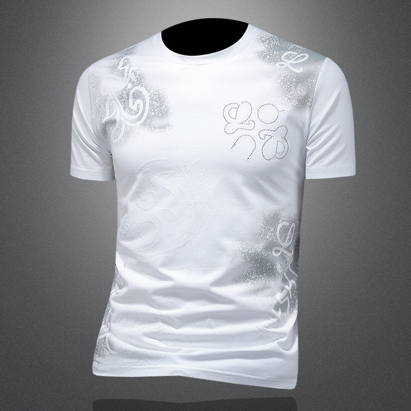 T-Shirt "Urban Core" Slim Fit in Cotone Premium con Grafica Lettering Minimal