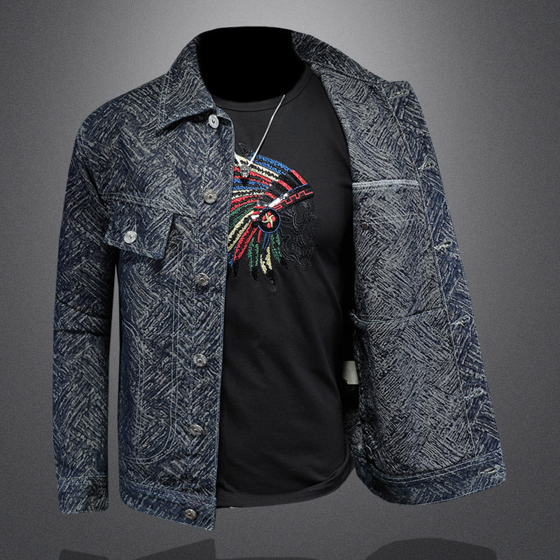 Jacket "Urban Scholar" Slim Fit con Colletto a Rever e Finitura Antivento