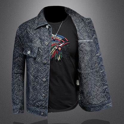 Jacket "Urban Scholar" Slim Fit con Colletto a Rever e Finitura Antivento