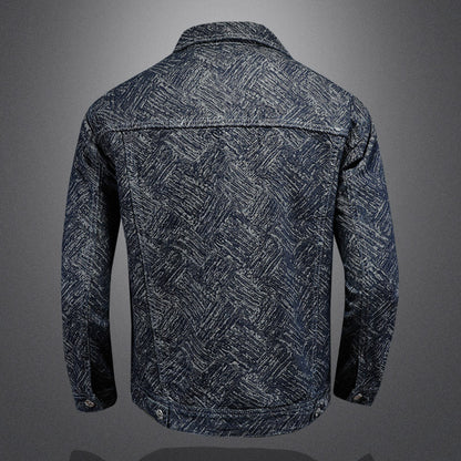 Jacket "Urban Scholar" Slim Fit con Colletto a Rever e Finitura Antivento