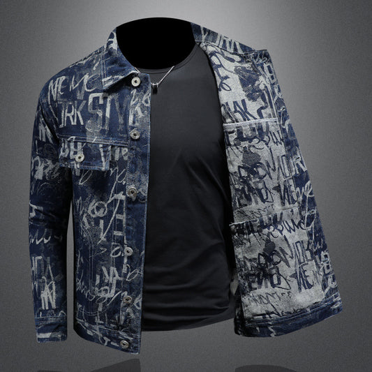 Jacket "Urban Authority" Slim Fit con Colletto a Rever e Protezione Antivento