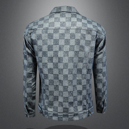 Jacket "Urban Plaid" Slim Fit con Colletto a Rever e Trama Scozzese