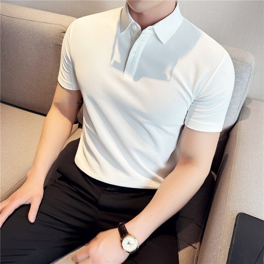 Polo "Urban Minimalist" Slim Fit in Cotone Pettinato con Finitura No-Ironing