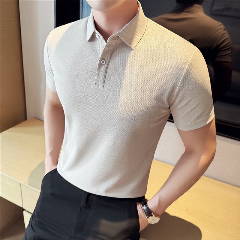 Polo "Urban Minimalist" Slim Fit in Cotone Pettinato con Finitura No-Ironing
