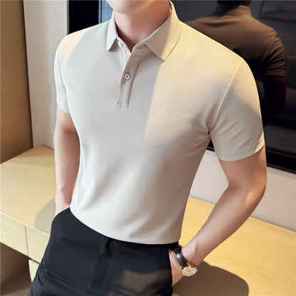 Polo "Urban Minimalist" Slim Fit in Cotone Pettinato con Finitura No-Ironing