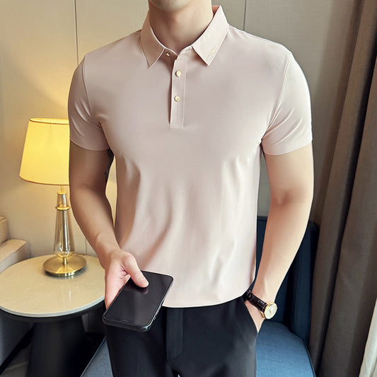 Polo "Metropolitan Essential" Slim Fit in Cotone Traspirante e Finitura No-Iron