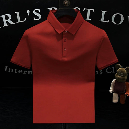 Polo "Essential Chroma" Slim Fit in Cotone Pettinato High-Performance