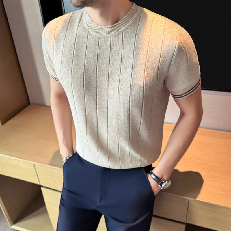 T-Shirt "Urban Essential" Slim Fit in Cotone Traspirante con Finitura Premium