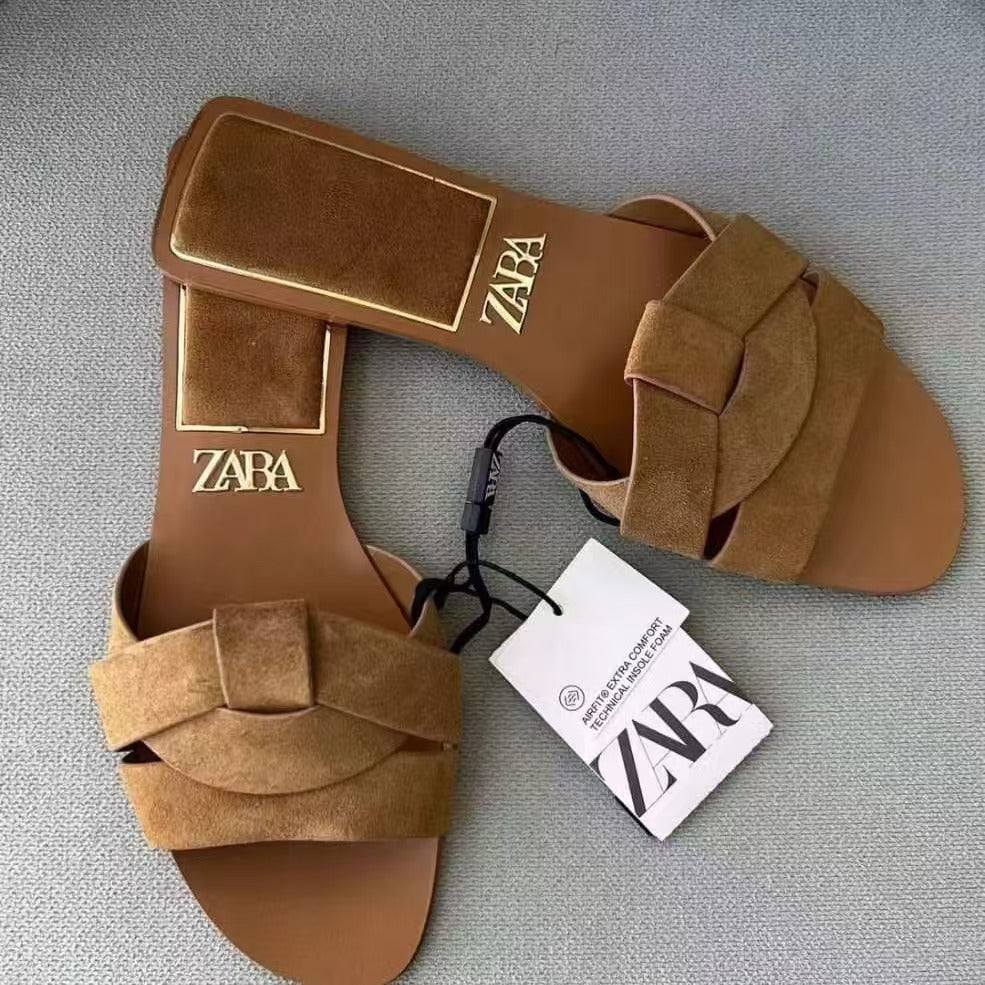 Sandalo Flat Cross Straps Minimal