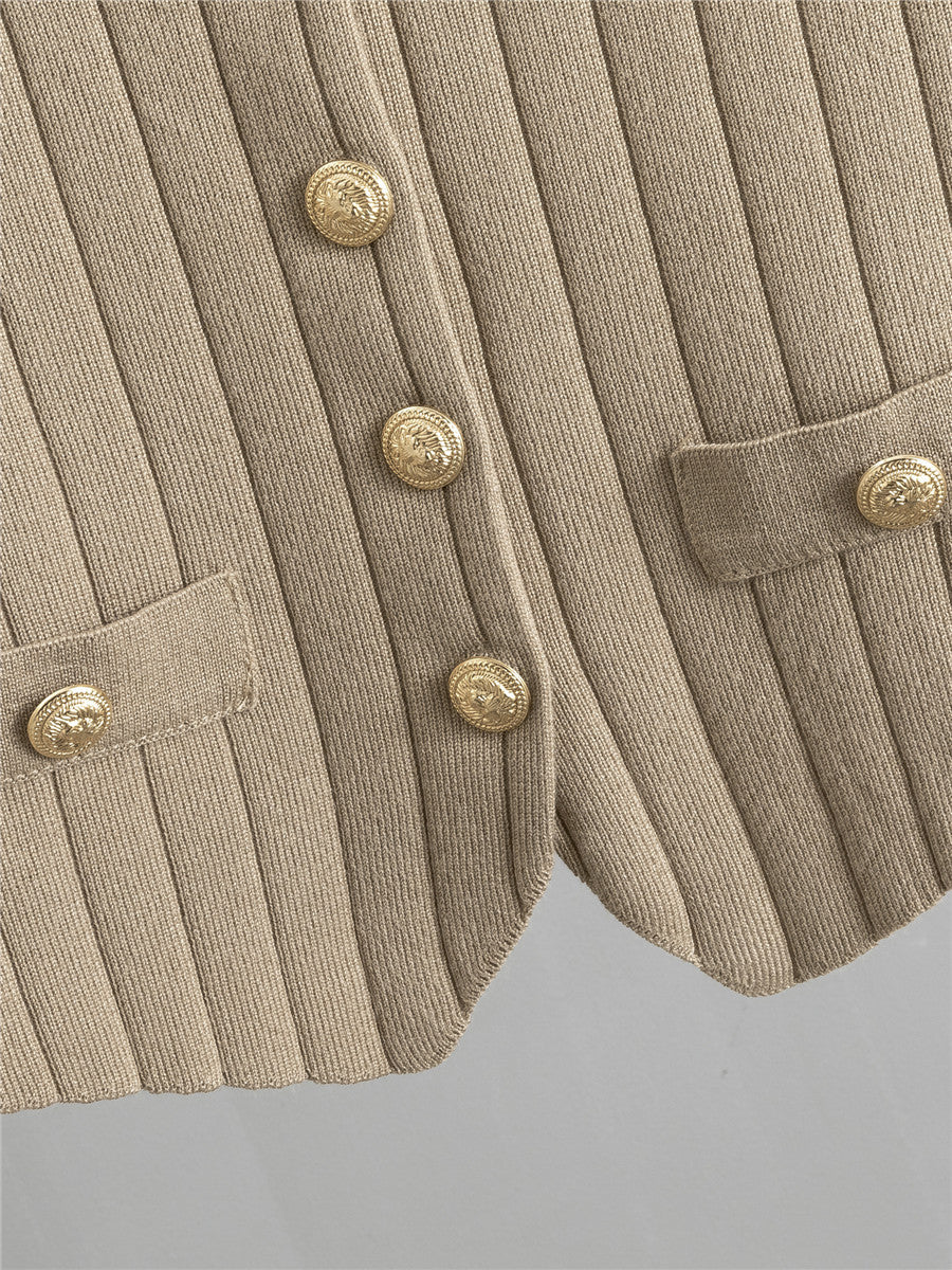 Completo Casual Pantalone Pleated Knit