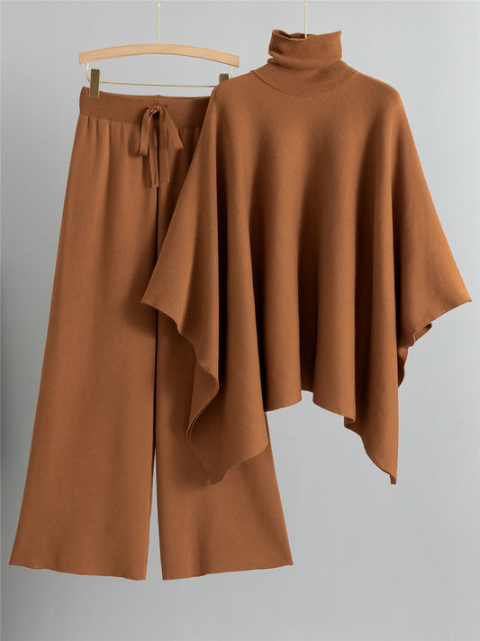Completo Casual Pantalone Knit Splicing Tassels