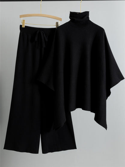 Completo Casual Pantalone Knit Splicing Tassels