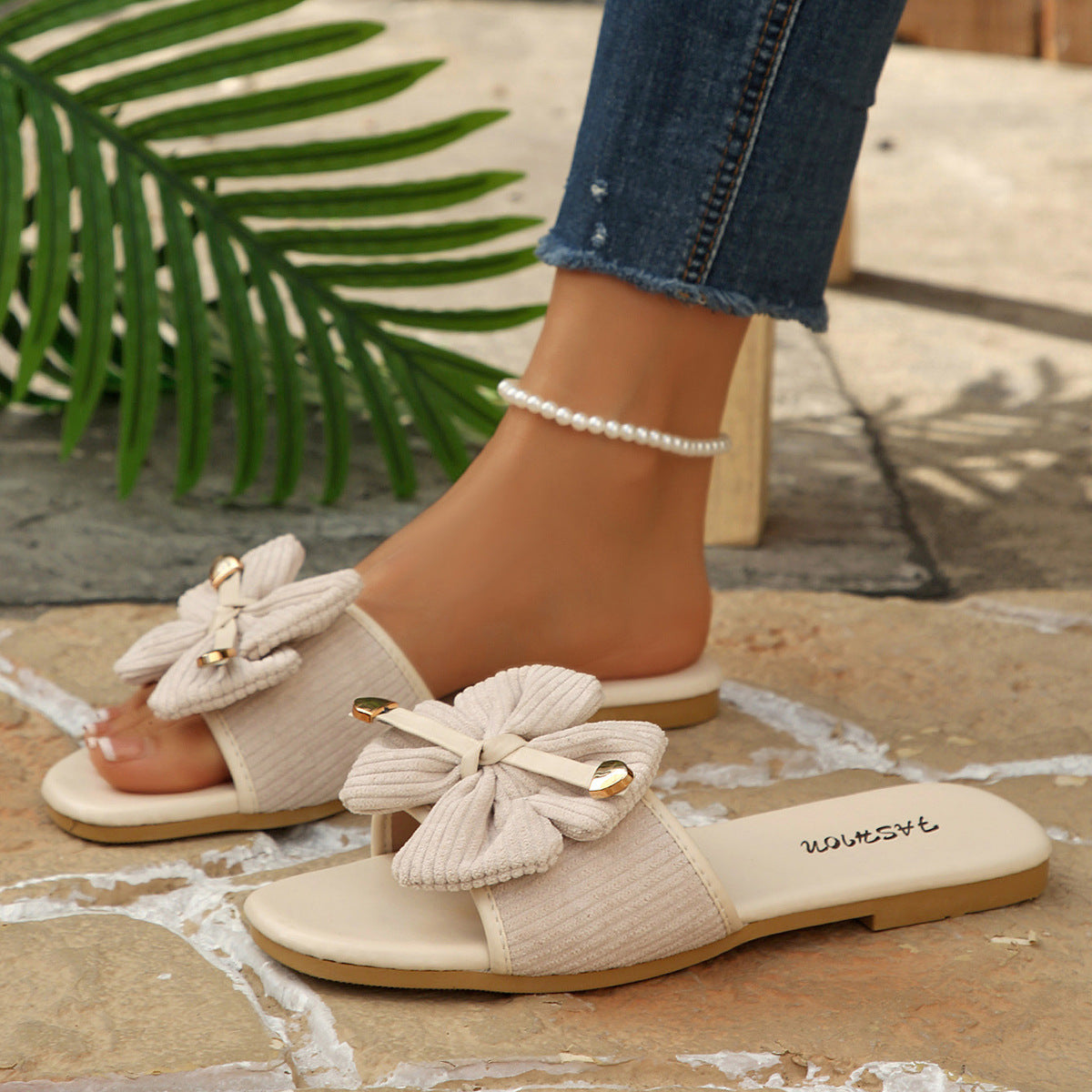Sandalo Flat Minimalist Square Buckle