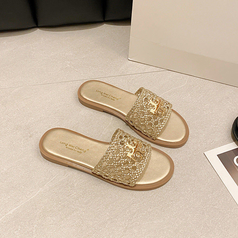 Sandalo Flatform Braided Elegance