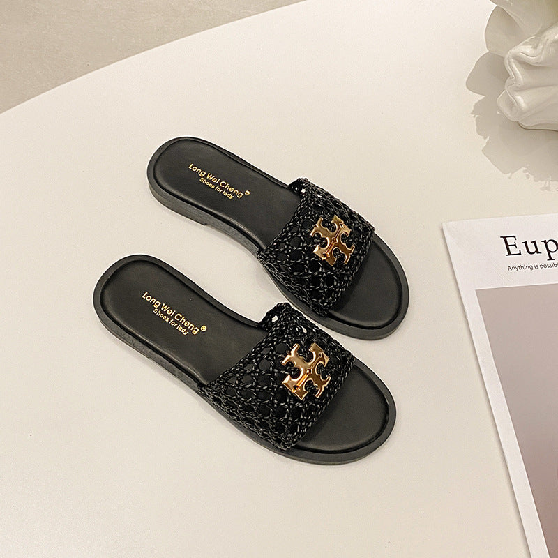 Sandalo Flatform Braided Elegance