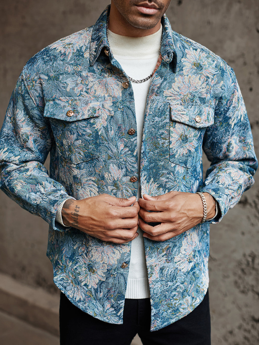 Giacca Corduroy American Retro Jacquard