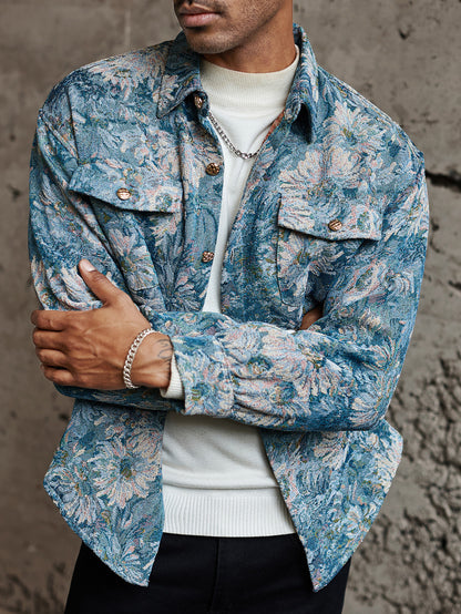 Giacca Corduroy American Retro Jacquard