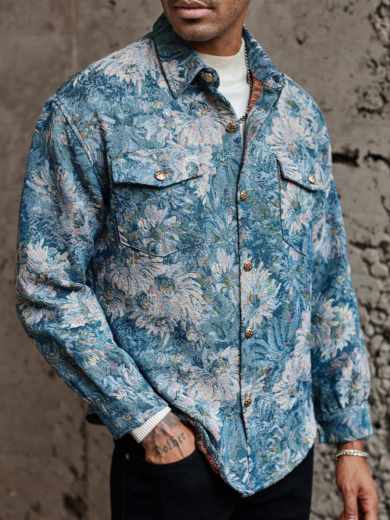 Giacca Corduroy American Retro Jacquard